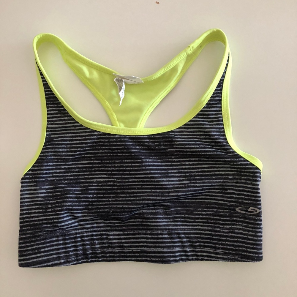 Champions reversible Yellow and Grey Sports Bra